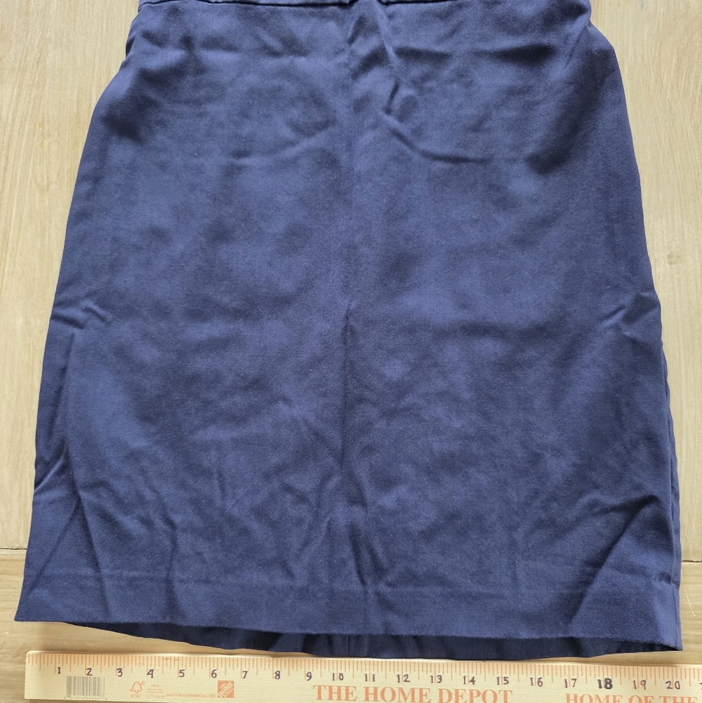 Brooks Brothers Tollegno 1900 Navy Blue Wool Blend Sheath Dress Size 8 - Picture 14 of 14